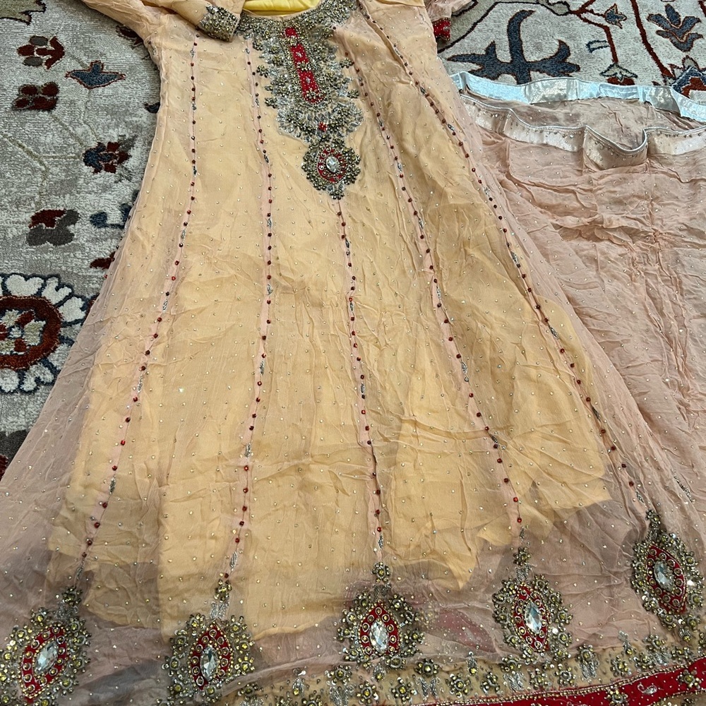 Used once Indian maxi party dress medium size